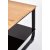 Polite soffbord 105 x 55 cm - Ek/svart