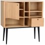 Vienna highboard - Ek/svart