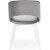 Fauteuil Lungo - Gris/blanc