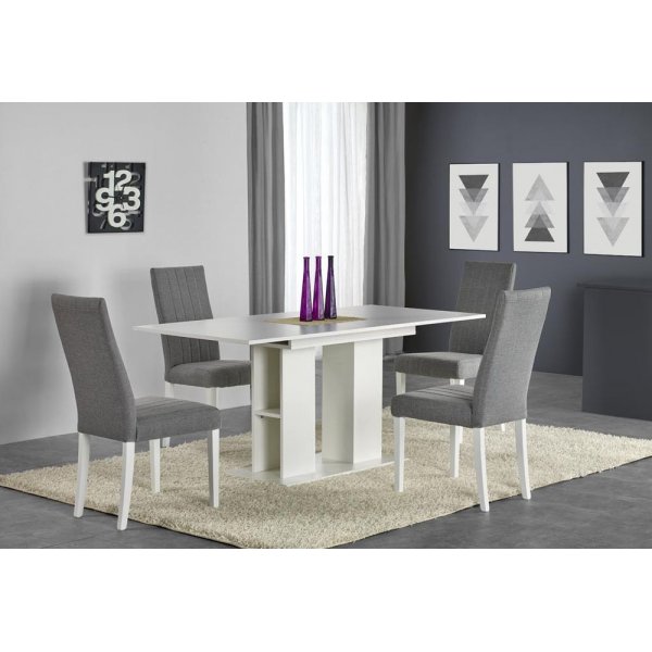 Alem matbord 130-170 cm - Vit