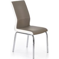 Stol Margot - Vit/cappuccino (PU) Stol Margot - Vit/cappuccino (PU)