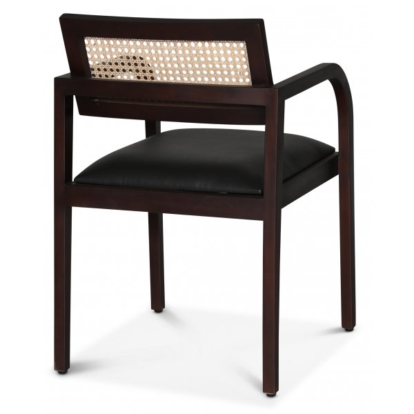 Sikns karmstol - Brun/svart PU