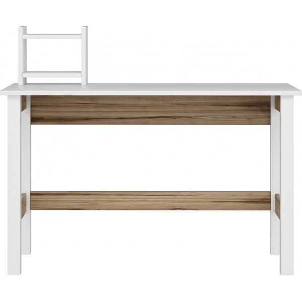 Bureau London 120 x 60 cm - Blanc/marron