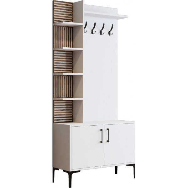 Meuble d'entrée Viyana 90 cm - Blanc Meuble d'entrée Viyana 90 cm - Blanc