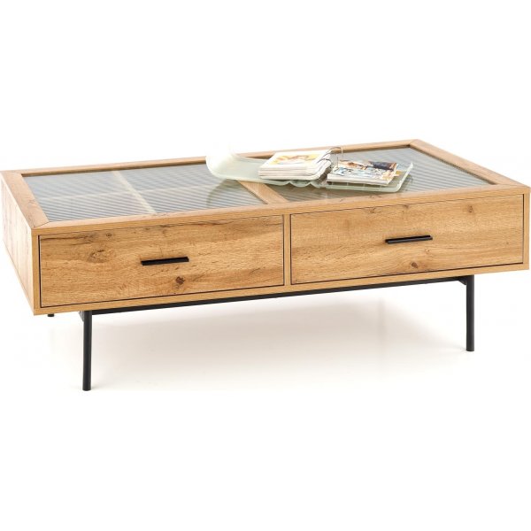 Serenity soffbord 120x 60 cm - Ek/svart Serenity soffbord 120x 60 cm - Ek/svart