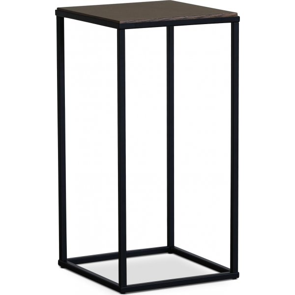 Revel sngbord - Svart / Fishbone brunbetsad ek