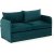 Saga 2-sits bddsoffa XL - Petroleumgrn