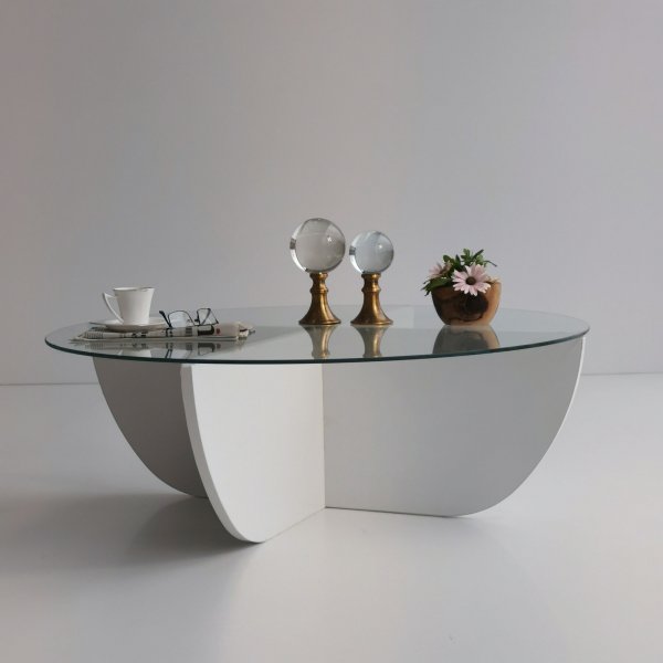 Table basse Lily Ø90 cm - Blanc Table basse Lily Ø90 cm - Blanc