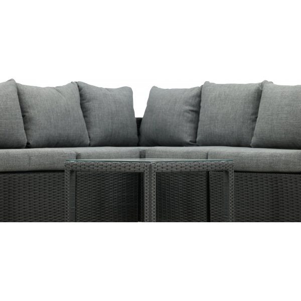 Groupe lounge Vamos - Noir/gris Groupe lounge Vamos - Noir/gris