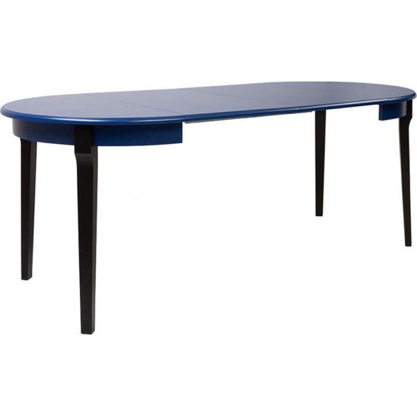 Lucan 2 tables à manger 95-195 x 95 cm - Bleu/noir Lucan 2 tables à manger 95-195 x 95 cm - Bleu/noir