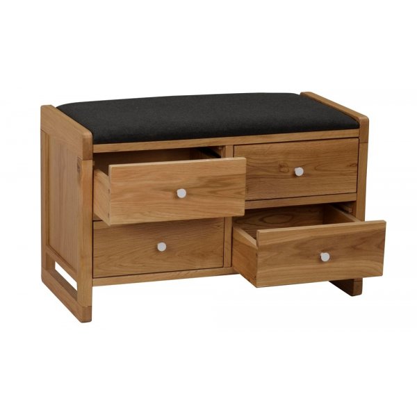 Confect f�rvaringsb�nk - Ek/svart