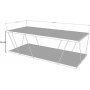 Labranda soffbord 120 x 50 cm - Vit/svart