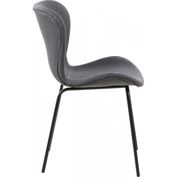 Chaise de salle  manger Batilda - Gris/noir