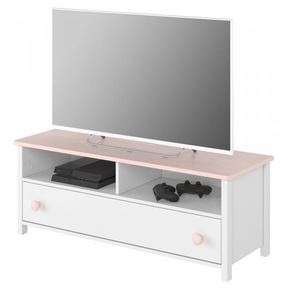 Stephany TV-bänk - Vit/rosa Stephany TV-bänk - Vit/rosa