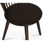 Sintorp matgrupp, runt matbord 115 cm inkl 4 st pinnstolar Castor - Brun marmor (Laminat) + Mbeltassar