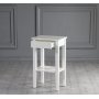 Sand vitt sngbord med lda (monterat)