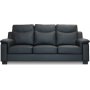 Soffa Atlas i Svart (PU) - 233 cm