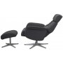 Peru reclinerftlj med pall - Gr