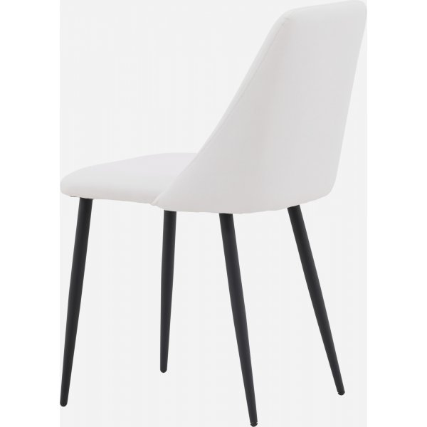 Chaise de salle  manger Night - PU blanc