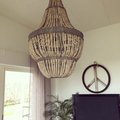 Kundbild Takkrona Signum kullampa XL 110 cm (Ljusa träkulor): Rätt färg, storlek och kvalité!Det...