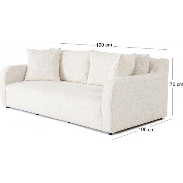 Canapé divan latéral gauche - Gris clair Canapé divan latéral gauche - Gris clair