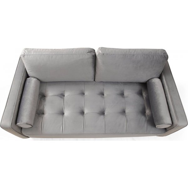 Canap 2 places Rome - Gris clair