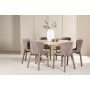 Matbord Copenhagen med 6 st Astoria stolar - Beige/whitewash + 6.00 x Servettringar