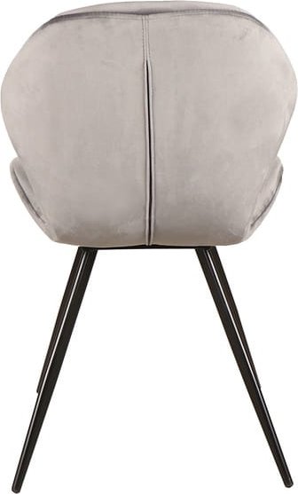 Chaise de salle à manger Ginger - Velours gris Chaise de salle à manger Ginger - Velours gris