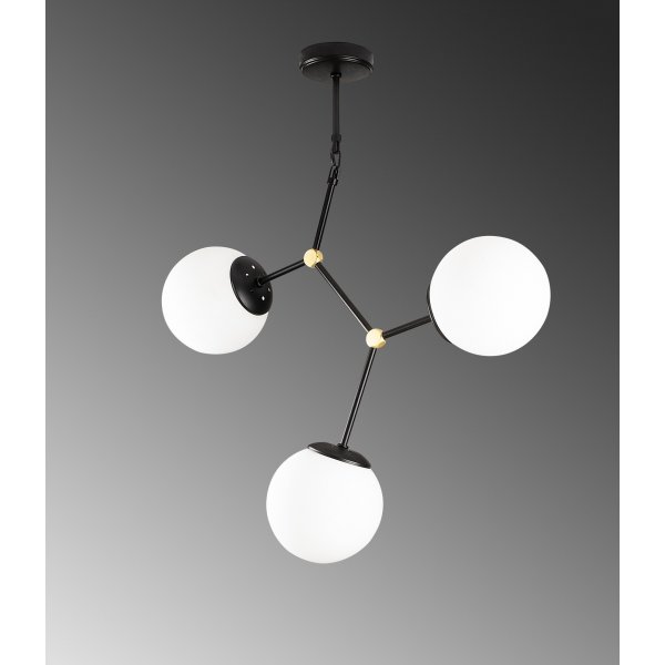 Plafonnier Damar 6316 - Noir/blanc Plafonnier Damar 6316 - Noir/blanc