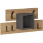 Lumina kleerhanger - Antraciet/eiken