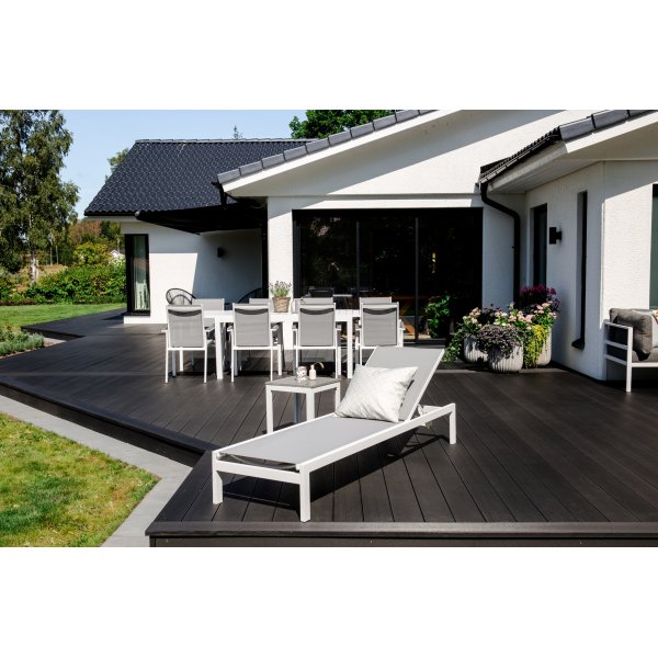 Copacabana solsäng - Vit/grå Copacabana solsäng - Vit/grå