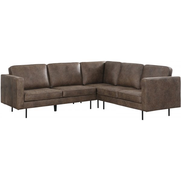 Canapé d\\\'angle Balbus 3+2 - Brun foncé Canapé d\\\'angle Balbus 3+2 - Brun foncé