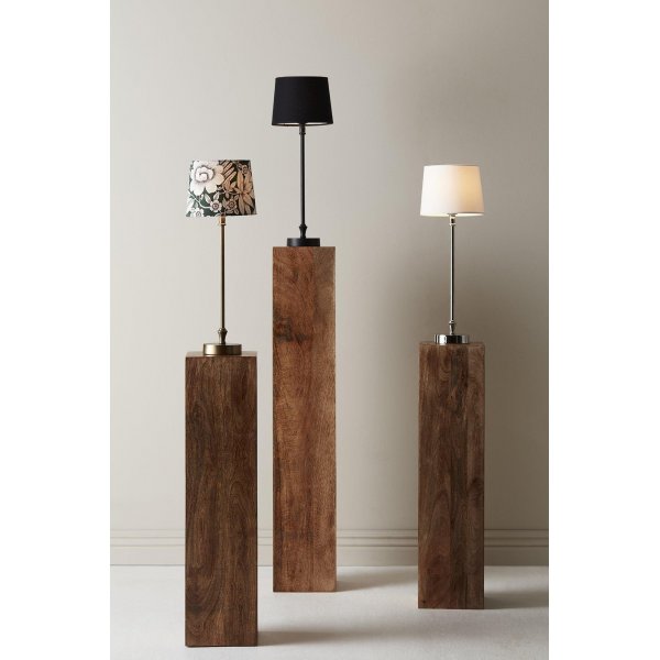 Lampe de table Liam - Blanc/chrome - 59 cm