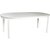 Wittskr ovalt matbord 150-200 cm frlngningsbart - Vit
