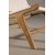 Rike loungestol - Cream PU/teak