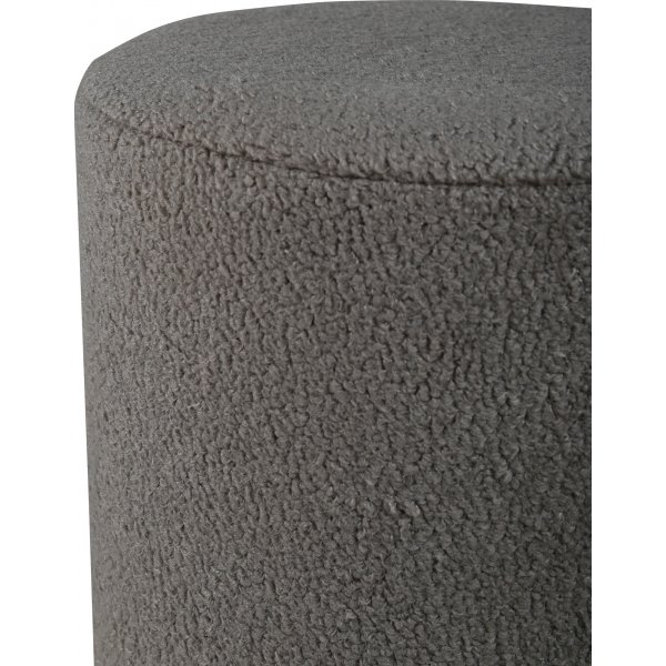 Pouf Rmi - Peluche gris beige
