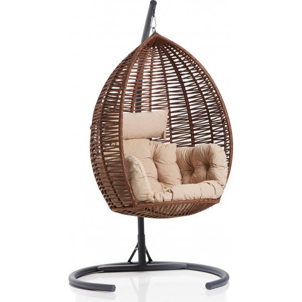 Saka hngstol - Brun/beige/svart + Flckborttagare fr mbler