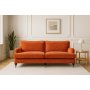 Howard Stockholm 3-sits svngd - Orange chenille