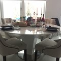 Frukost Tuva stol, beige - Bruna ben