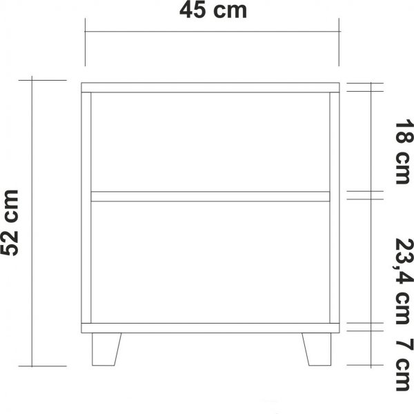 Table de chevet Leva Triangle - Pin Table de chevet Leva Triangle - Pin