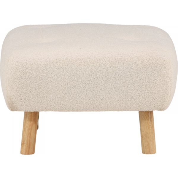 Salina sittpuff - Vit teddy Salina sittpuff - Vit teddy