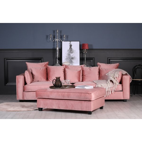 Pouf lounge Brandy XL - (rose poudré) Pouf lounge Brandy XL - (rose poudré)