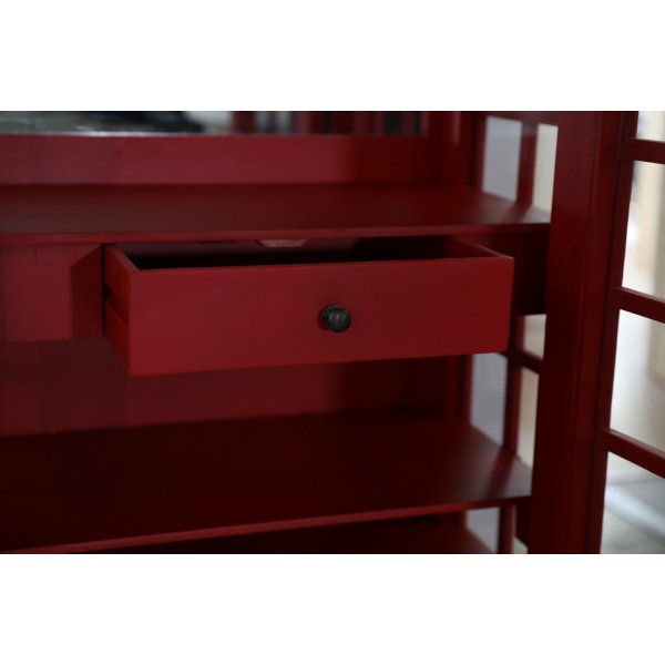 Barskåp telefonkiosk - Röd Barskåp telefonkiosk - Röd