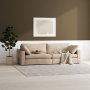 Moby 4-sits soffa 266 cm - Mrkbeige + Textilrengring fr mbler