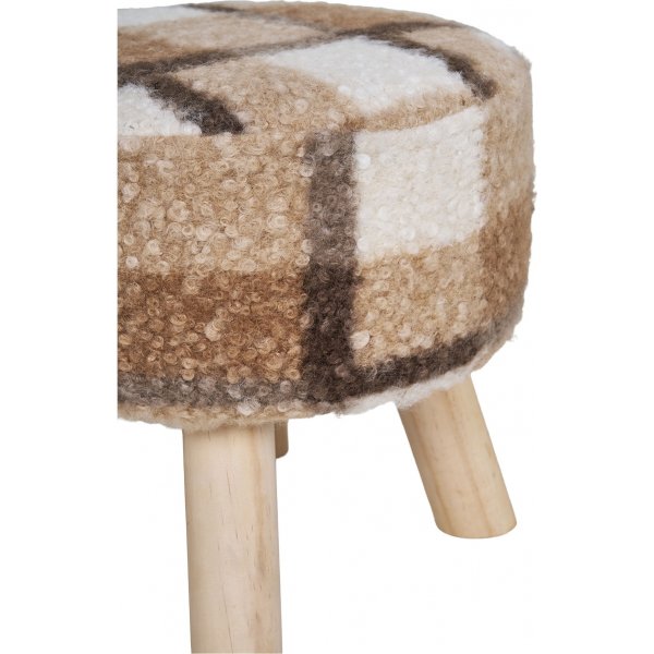 Tabouret Aberdeen - Mlange marron