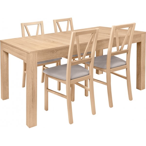 Chaise de salle à manger Filo - Gris/chêne sonoma Chaise de salle à manger Filo - Gris/chêne sonoma