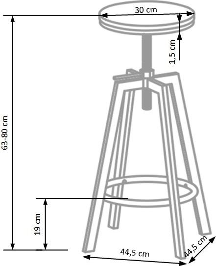 Barstol Janet - Brun/trä + Textilrengöring för möbler Barstol Janet - Brun/trä + Textilrengöring för möbler