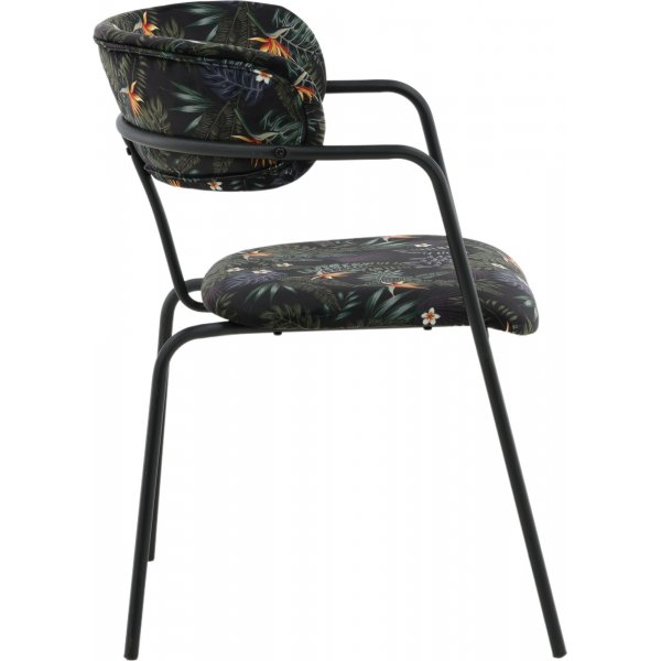 Chaise cadre Tell - Fleur noire