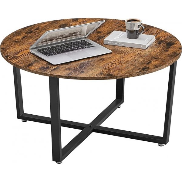 Table basse Beppe Ø88 cm - Marron/noir Table basse Beppe Ø88 cm - Marron/noir