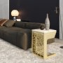 Table de pari Hare 45,5 x 51 cm - Or/blanc